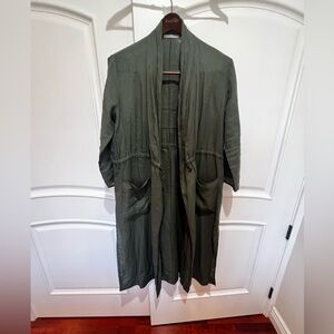 Tandem Italy Long Sleeve Linen Cardigan Size Medium